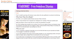 Desktop Screenshot of femdomdating.com